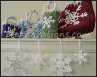 Christmas Gift Bags & Snowflake Ornaments Snowflake Gift Bags and Ornaments