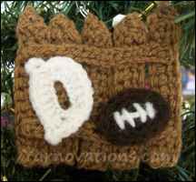 d fence football ornament