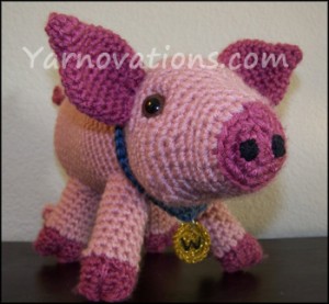 pig with collar