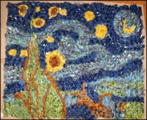 Starry Night in yarn