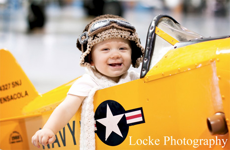 Baby Photo Shoot with Aviator Hat by Locke