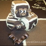 Lil Monkey blocks, security blanket and baby blanket