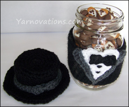 Tuxedo and Hat Crochet Pattern