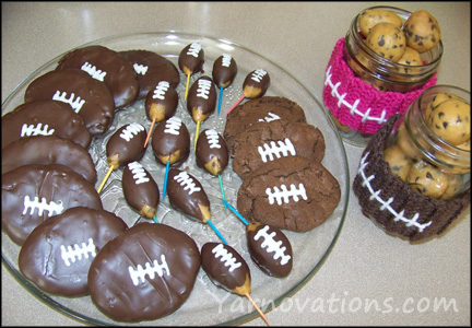 chocolate covered peanut butter footballs