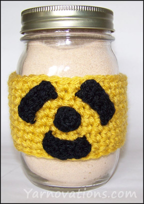 Crocheted Radioactive Cup Cozy