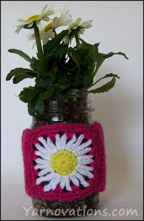 Crochet Mason Jar Cozy