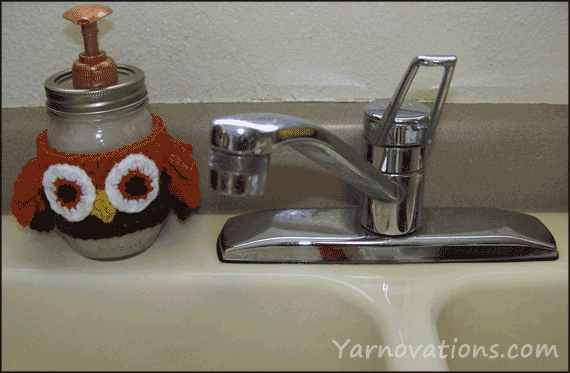 mason jar soap dispenser by kitchen sink