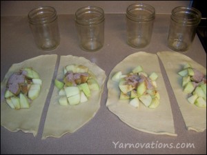 apples and cinnamon sugar