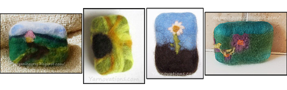our felted soap
