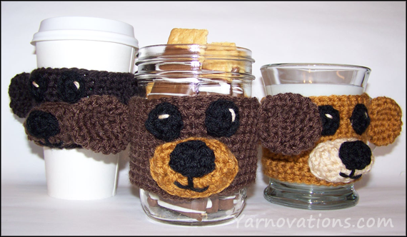 crochet bear and chocolate covered grahams