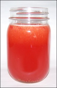 jar of strawberry lemonade