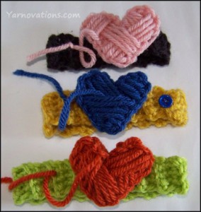 3 heart cozies