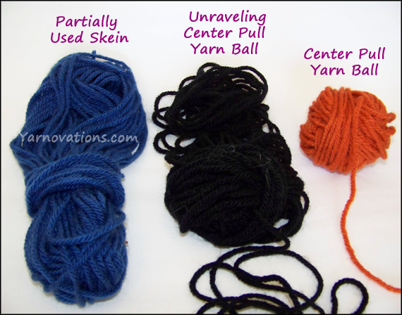 yarn in various states
