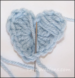 embroider heart