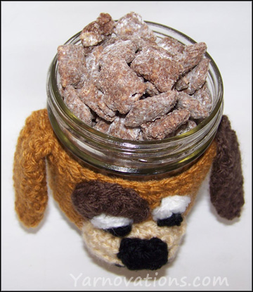 puppy chow in a jar