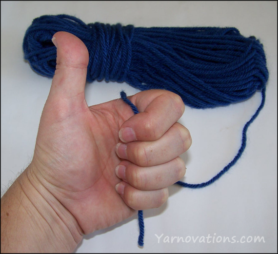 thumbs up for making a ball of yarn
