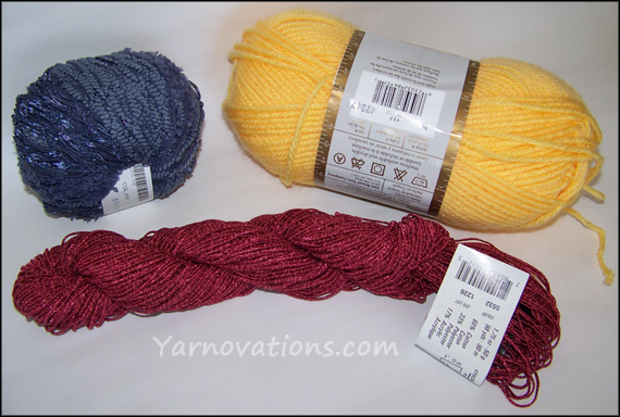 yarn wound in various forms