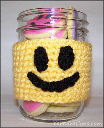 crochet smile cozy