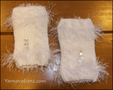 Cabled Mitts