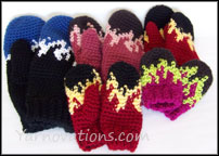 Flame Mittens all sizes