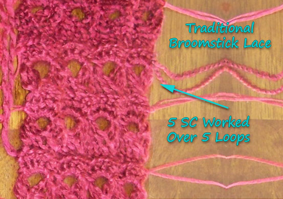 traditional broomstick lace