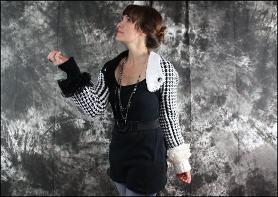 Houndstooth Shrug