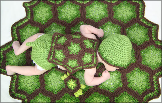 Baby Turtle Photo Prop Crochet Pattern