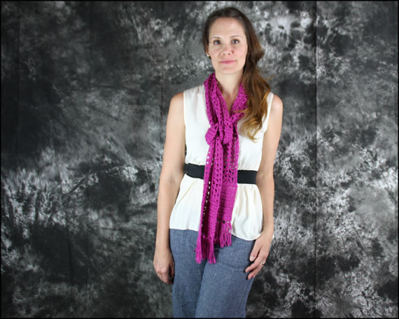 Star Stitch Scarf Woven in Front