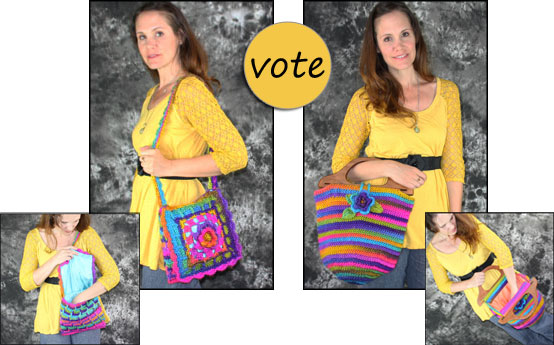 Vote on 2 Purses using Lion brand Landscapes Yarn