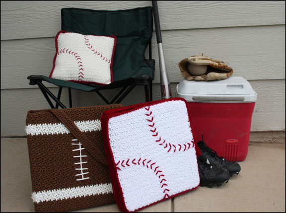 Play Ball Baseball and Football Stadium Cushions and Pillows