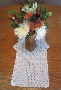 Table Runnie and Dishcloth Crochet Pattern
