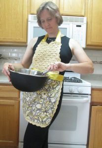 Crochet Apron and Crochet Dishcloth in the Dishcloth+ Series