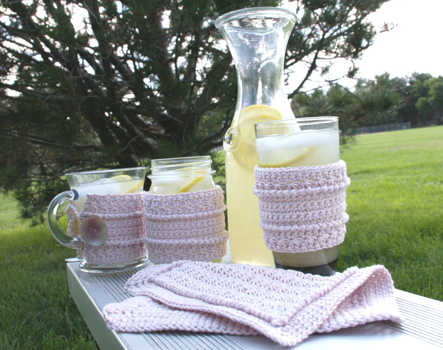 Star Stitch used in Crochet Dishcloth and Cup Cozies