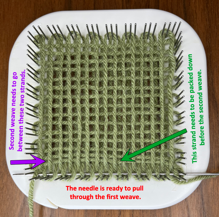 How to Pack Down Yarn in Pin Loom Weaving